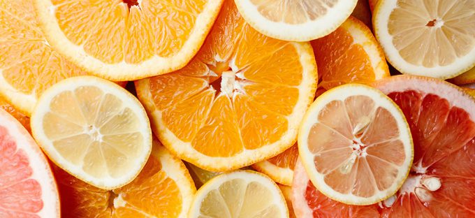 Slices citrus, vitamin c